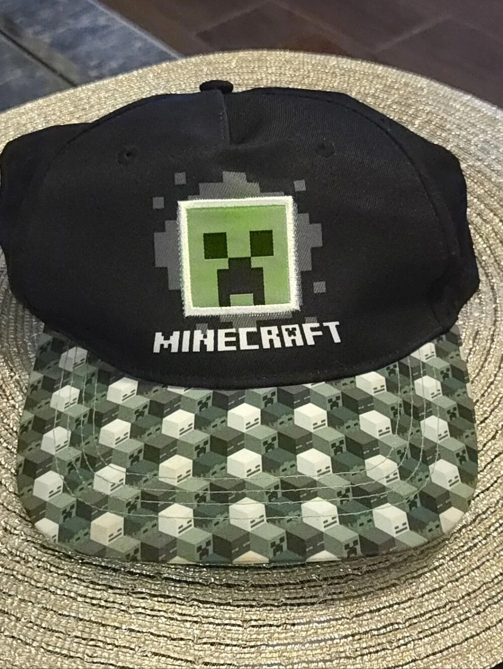 Kids Minecraft Backpack & Creeper Snapback Hat Set | Back to School Bundle